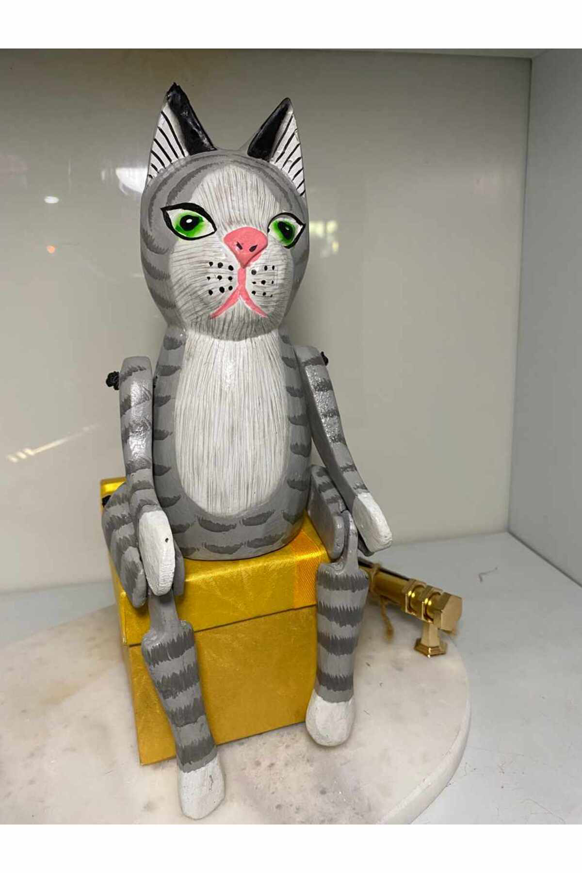 Elif Aksesuar Ahşap Salanan Hayvan Figürü