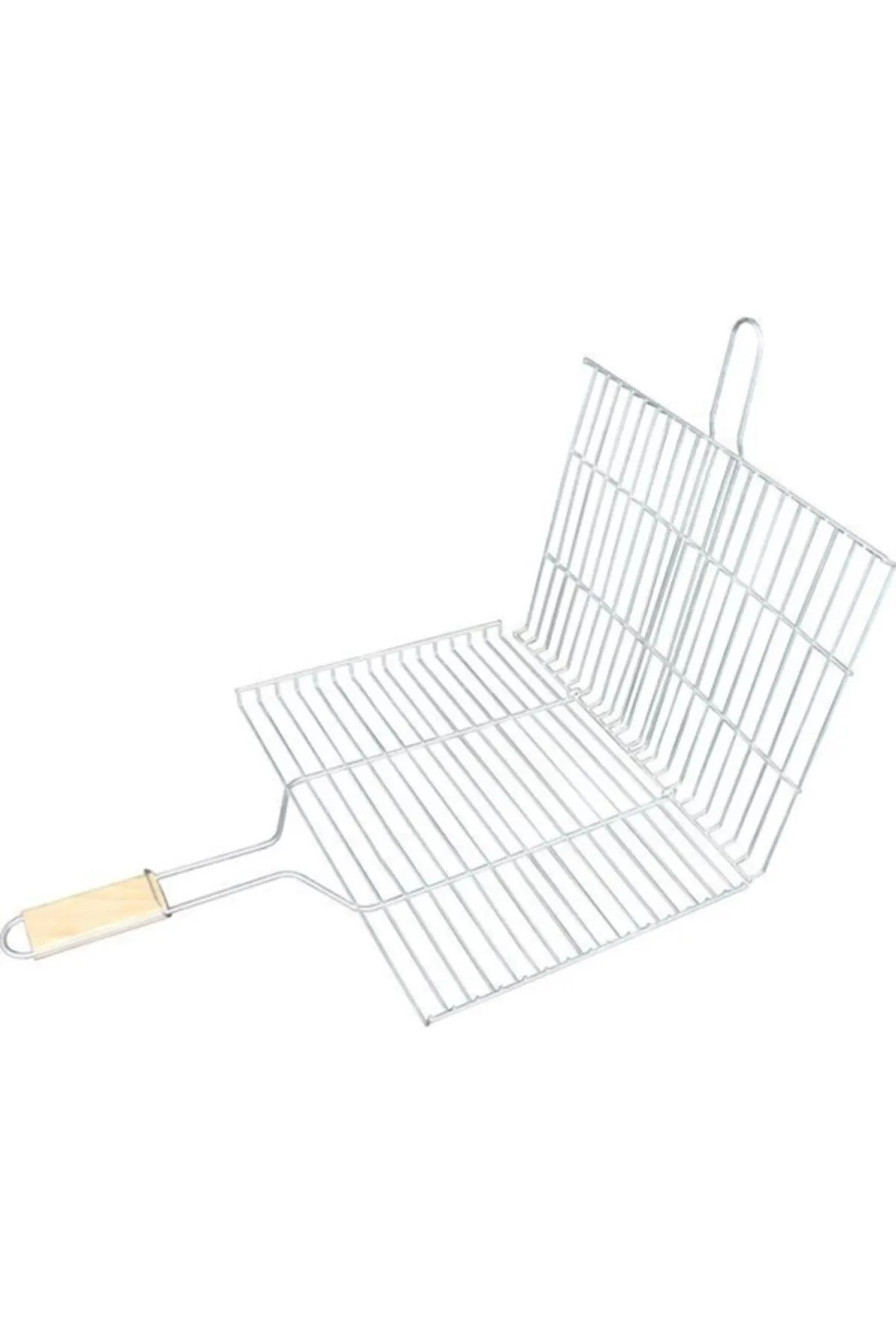 Just Cheap Store Ahşap Sapli Mangal İzgarasi Galvanizli Paslanmaz Kafes Demir 25 X