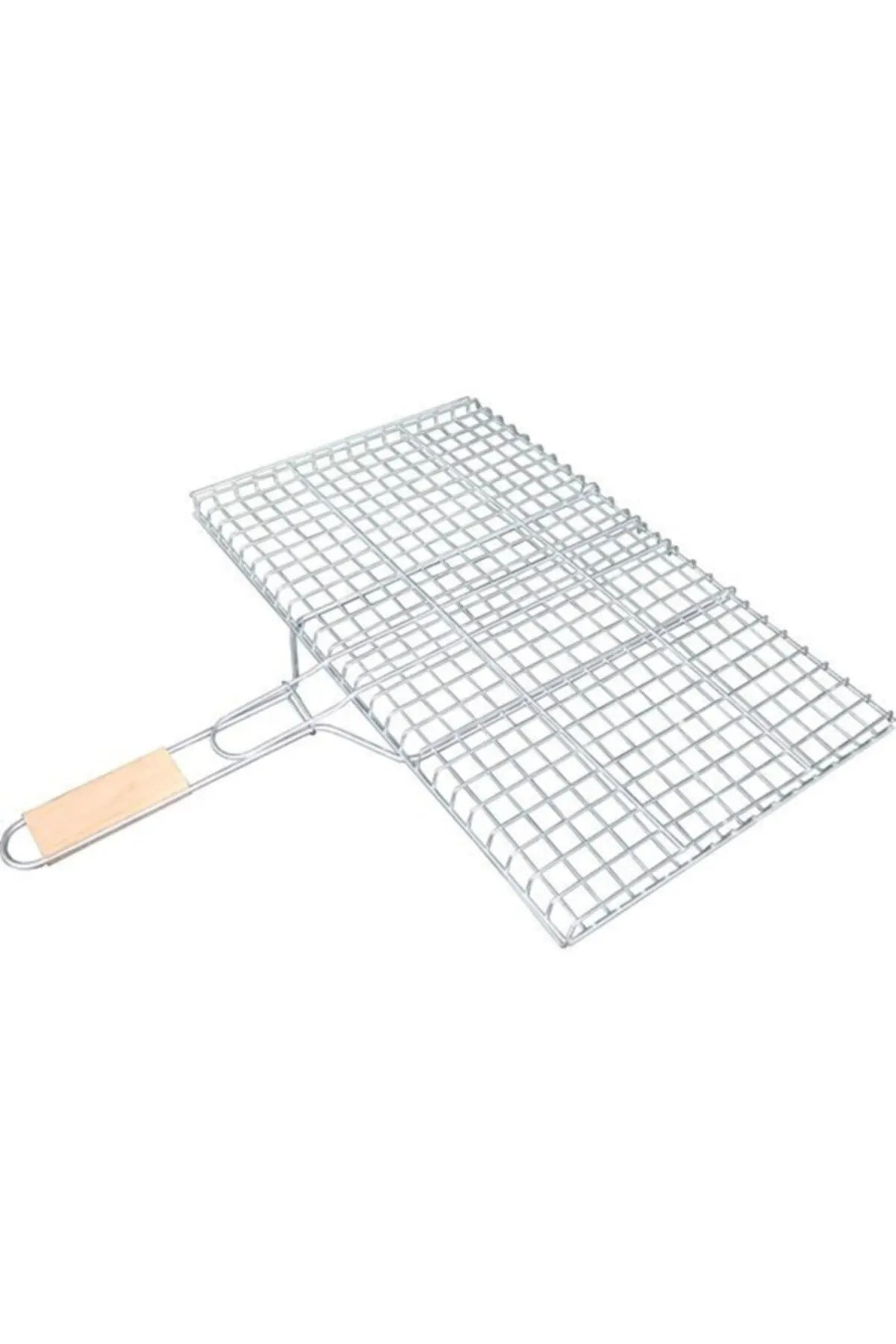 Just Cheap Store Ahşap Sapli Mangal İzgarasi Galvanizli Paslanmaz Kafes Demir 25 X