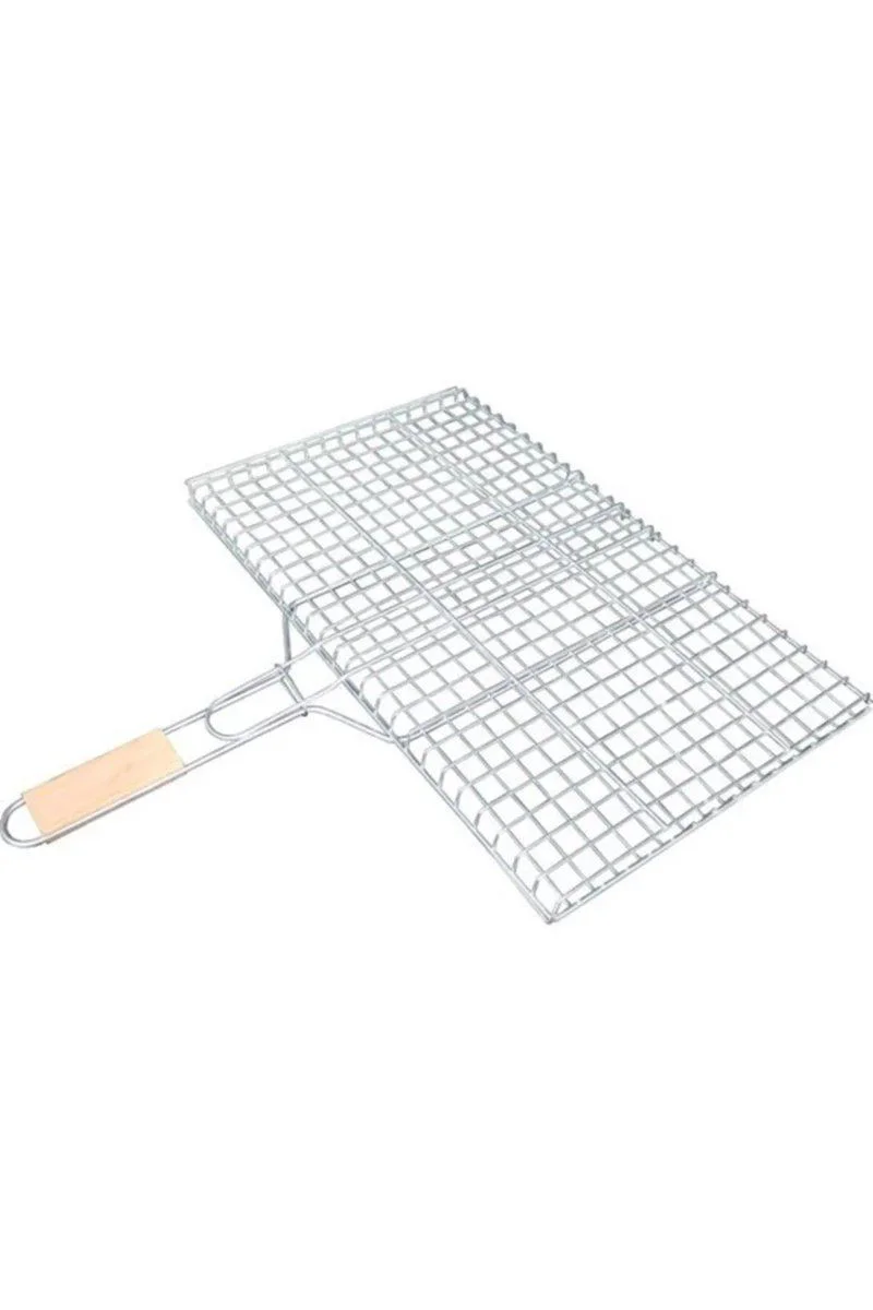 Ahşap Saplı Mangal Izgarası - Galvanizli Paslanmaz Izgara Kafes 25x40 cm Fiyatı, Yorumları ve Özellikleri
