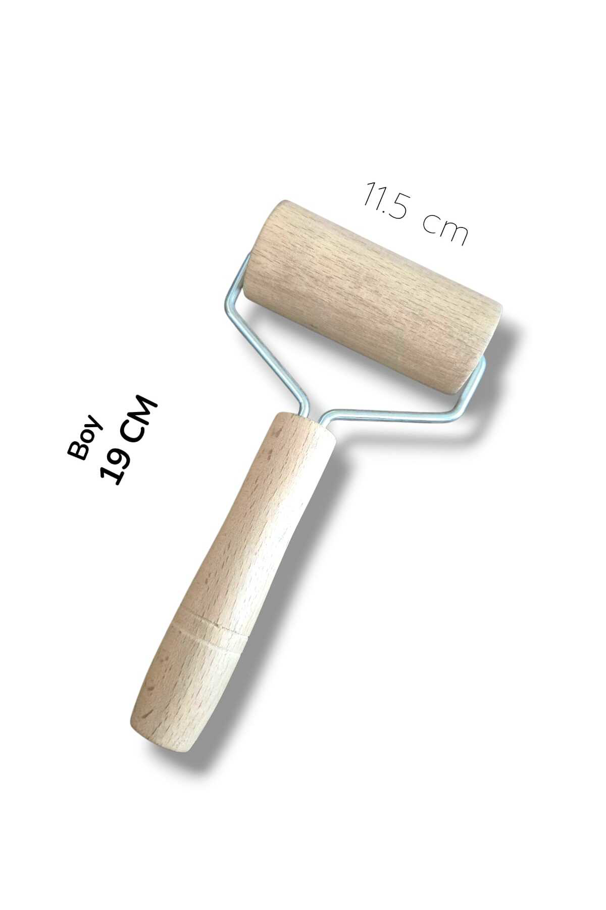 Kaveh Ahşap Saplı Rulo Hamur Açıcı Merdane Pürüzsüz Oklava Pizza Börek