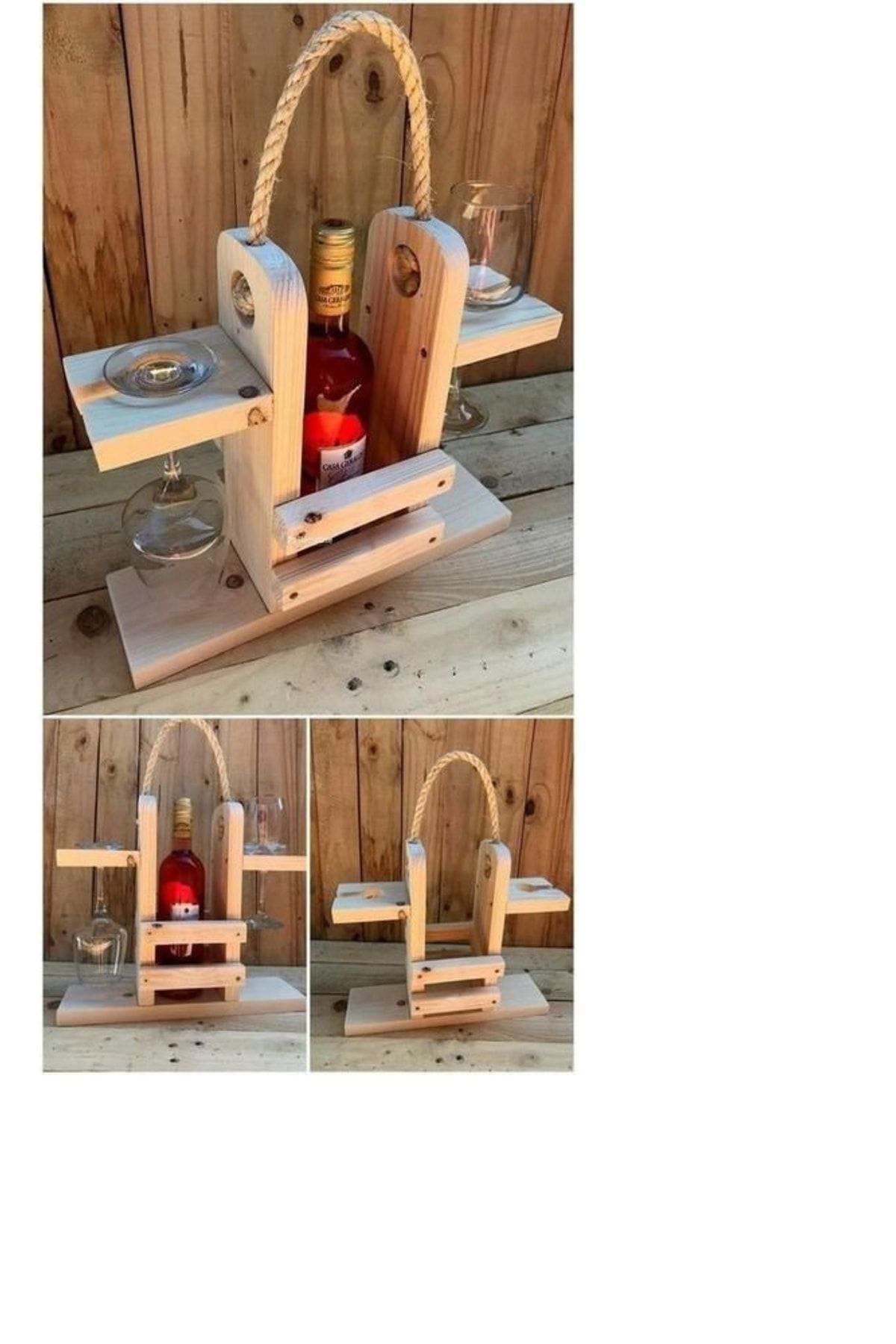 Worldofwood Ahşap Şaraplik