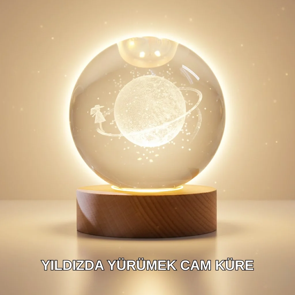 Ahşap Standlı Sarı Işıklı Dekoratif Küre Kız Figürü Tasarım Fiyatı, Yorumları ve Özellikleri