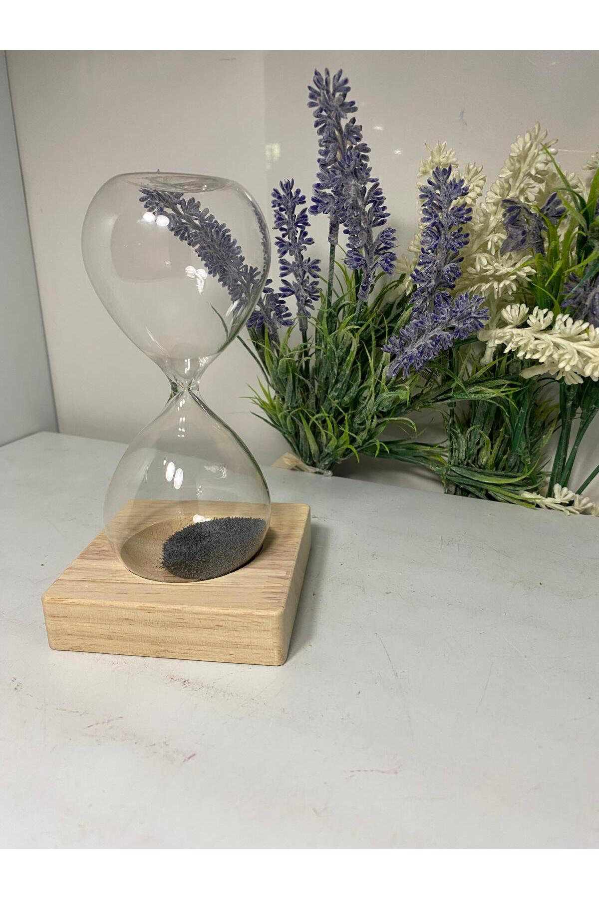 Elif Aksesuar Ahşap Tabanlı Mıknatıslı Kumsaati