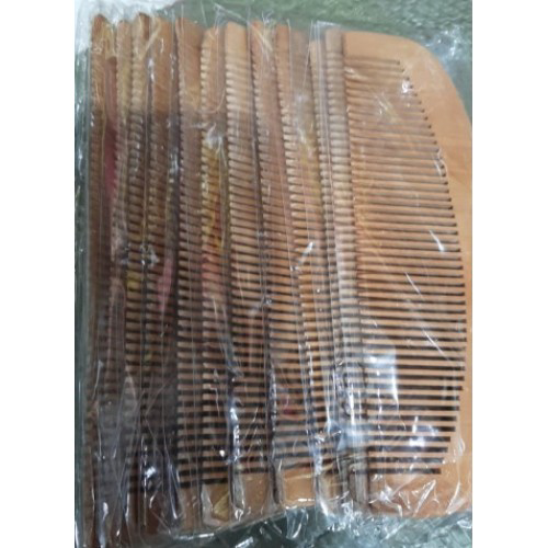 Ahşap Tarak 12'li Paket Dar Dişli OVAL