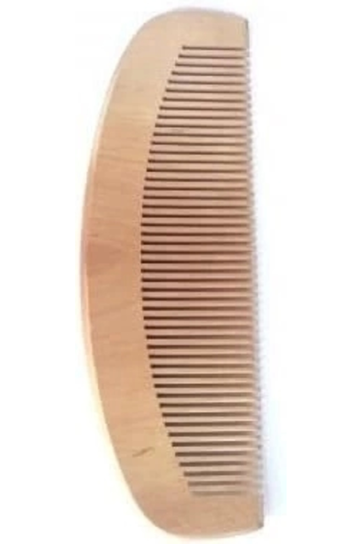 Butik Ahşap Tarak 12'Li Paket Dar Dişli Oval