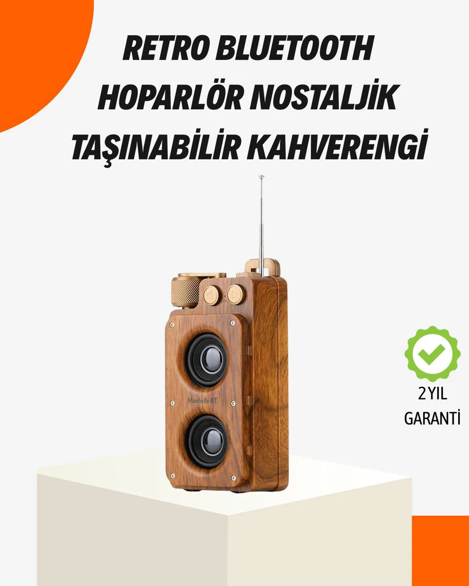 Ahşap Tarzı Kablosuz Hoparlör 5W Güçlü Bass TF USB AUX Fiyatı, Yorumları ve Özellikleri