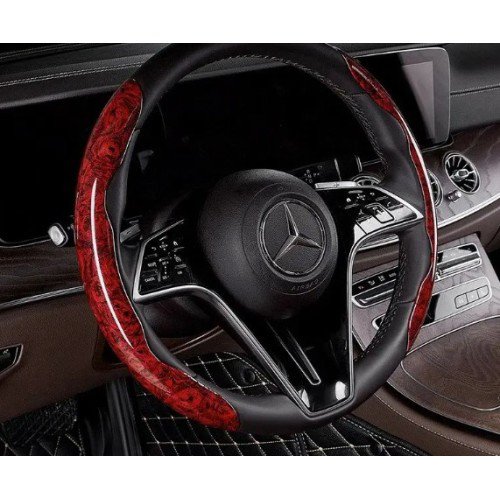 Woody Sofia Ahşap Tasarımlı Direksiyon Simidi Koruma Kılıfı 2 Li