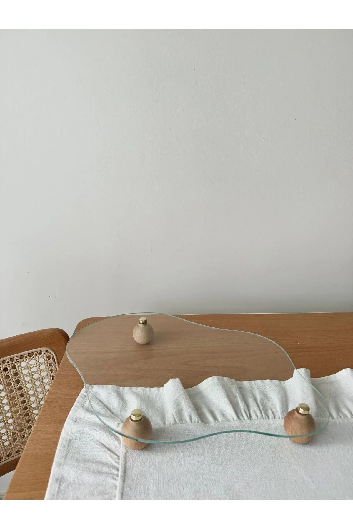 Ahşap Top Ayaklı Cam Organizer / Sunumluk / Pinterest Organizer Ahşap Top Ayaklı Cam Organizer / Sunumluk / Pinterest Organizer - Görsel 3