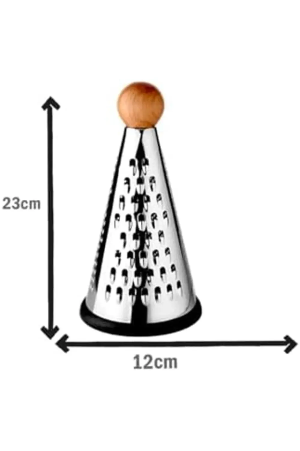 Ahşap Topuz Tutuculu 3 Taraflı Paslanmaz Çelik Lüks Şef Rendesi O