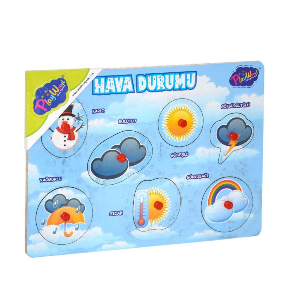 Ahşap Tutmalı Hava Durumu Puzzle Ahşap Tutmalı Hava Durumu Puzzle