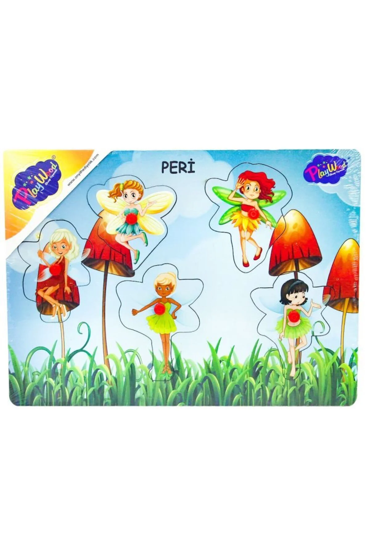 Ahşap Tutmalı Peri Kızı Puzzle