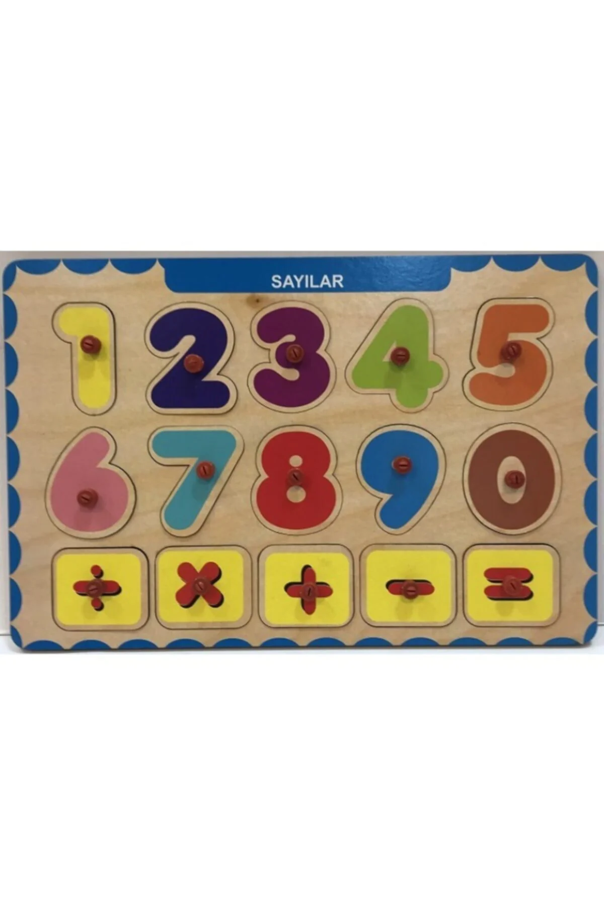 Ahşap Tutmalı Puzzle - Sayılar