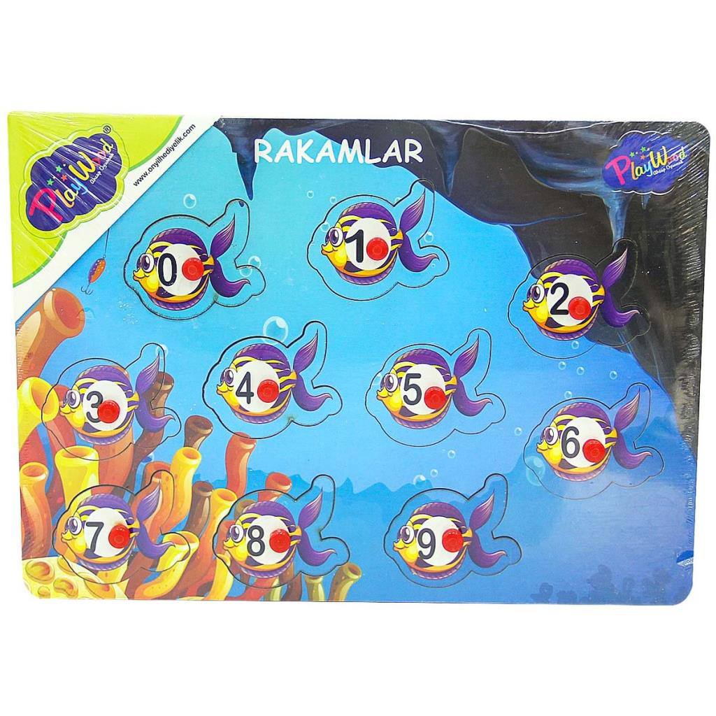 Ahşap Tutmalı Rakamlar Yapboz Ahşap Tutmalı Rakamlar Yapboz