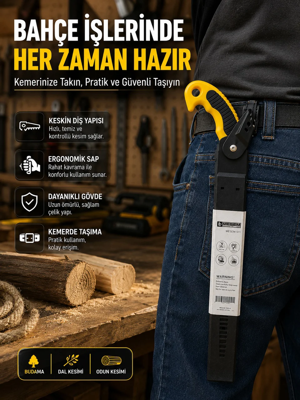 Ahşap Ve Dal Kesiminde Etkili Bahçe Bıçkısı - Lisinya