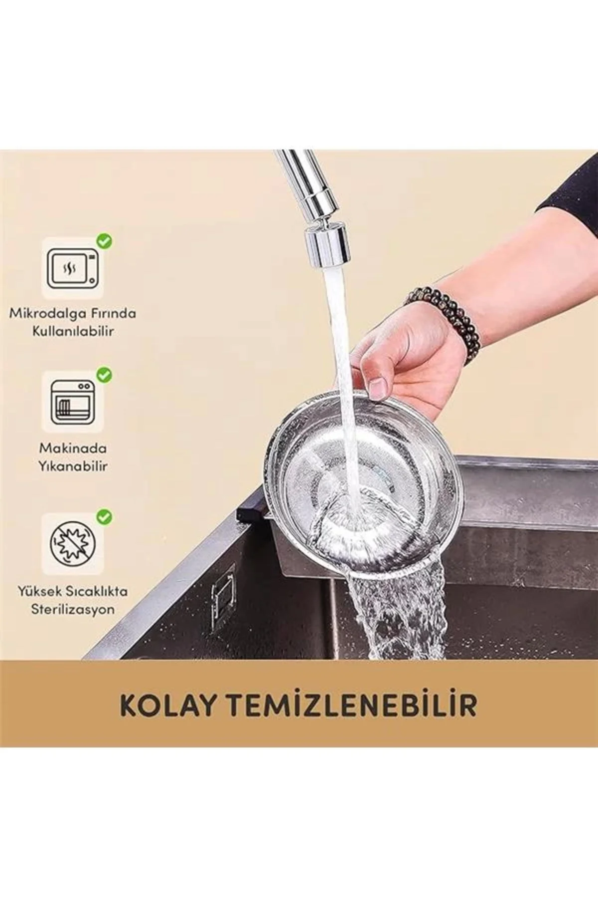 Ahşap ve Metal Çift Hazneli Kedi Mama ve Su Kabı ile Paspas - Köpek için de Uygun (Oval)
