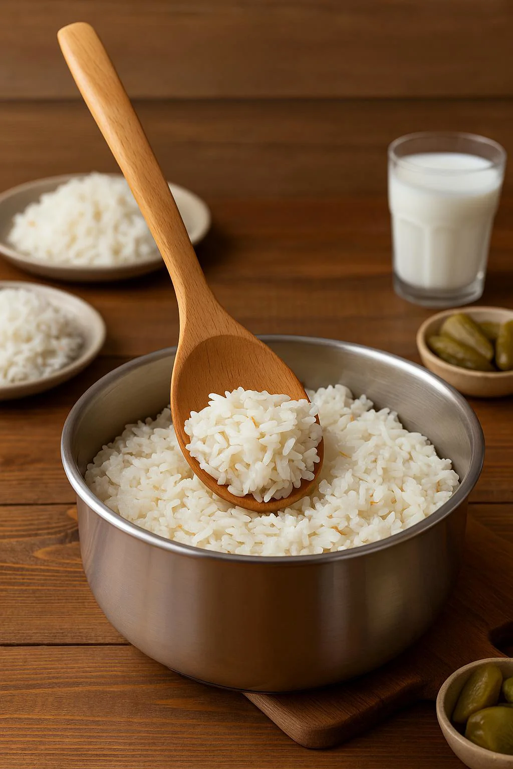 Ahşap Yemek Hazırlık Kaşığı 27 cm – Doğal ve Sağlıklı Mutfak Gereci