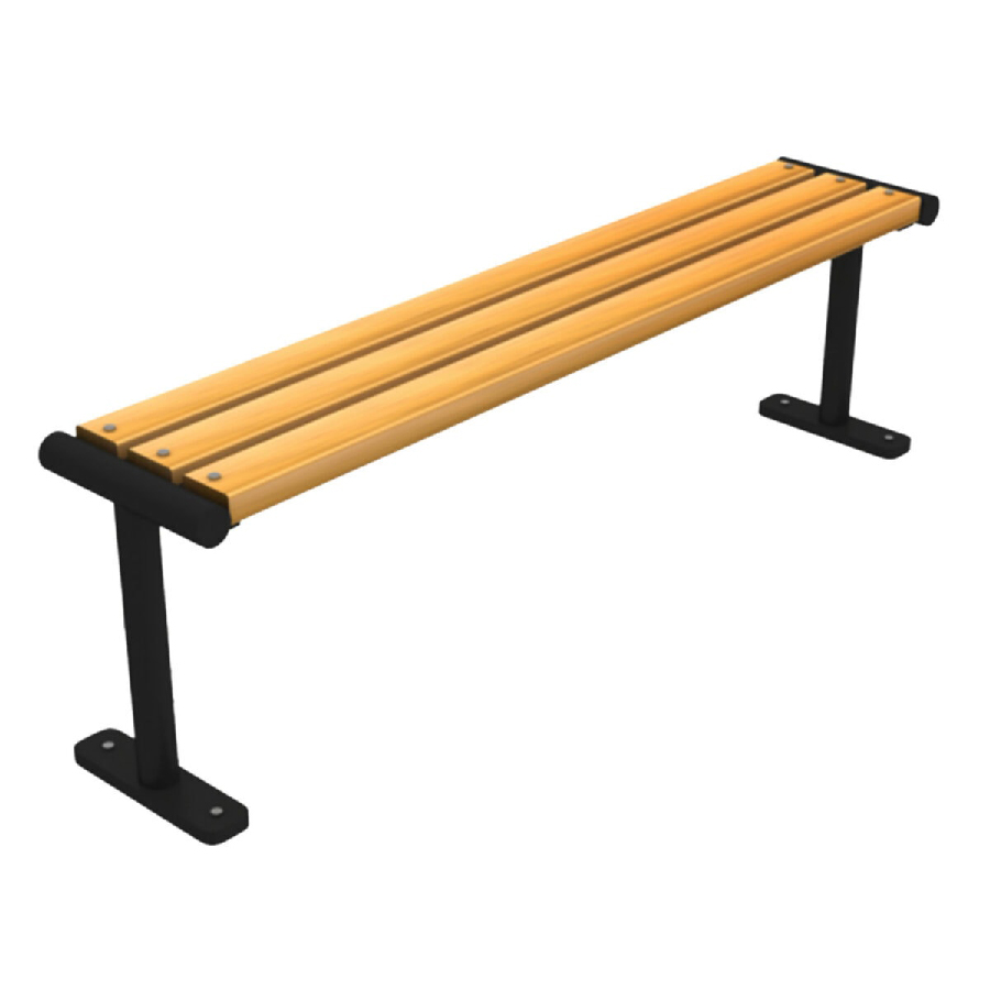 Abronya Ahşapli Bahçe Banki Tabure Bank Ayaği Metal Bahçe Banki