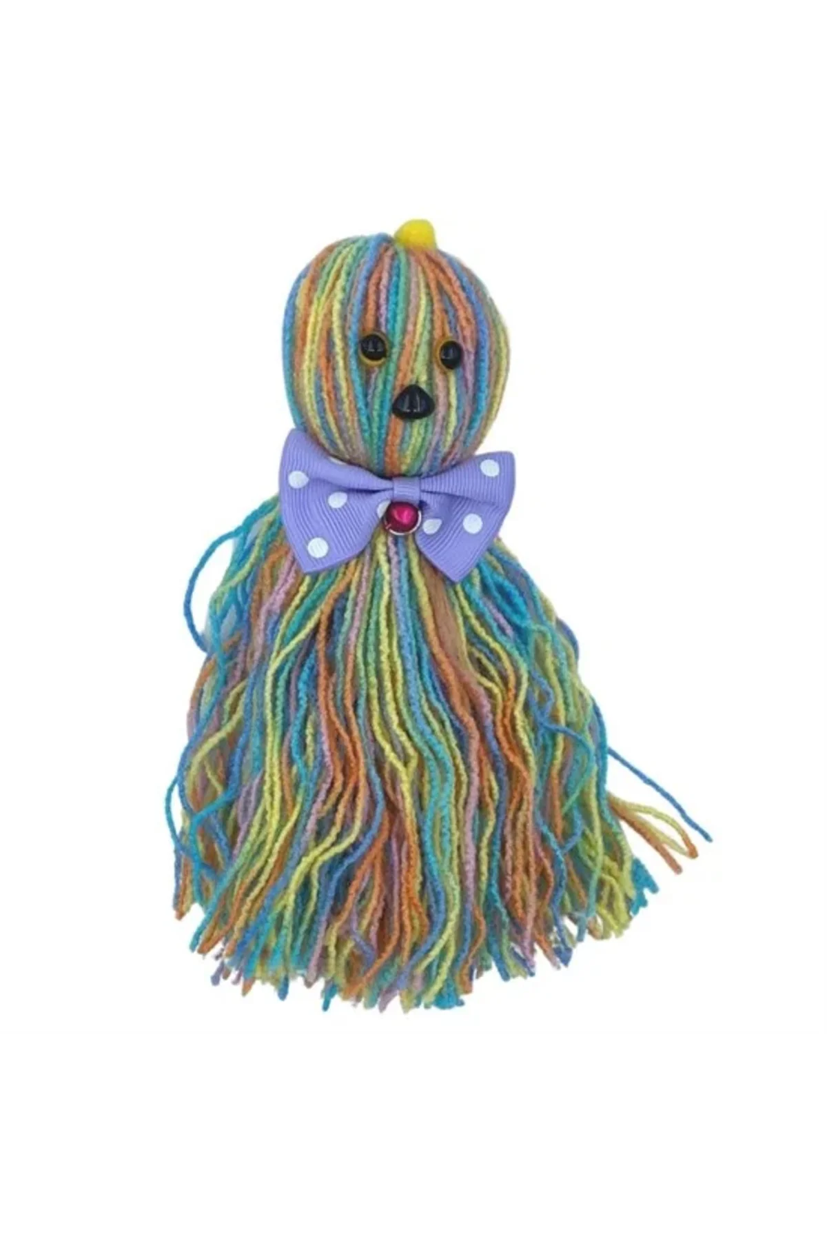 Ahtapot Şekilli Zilli Ve İpli Rengarenk Püsküllü Sevimli Kedi Oyuncağı Ahtapot Şekilli Zilli Ve İpli Rengarenk Püsküllü Sevimli Kedi Oyuncağı