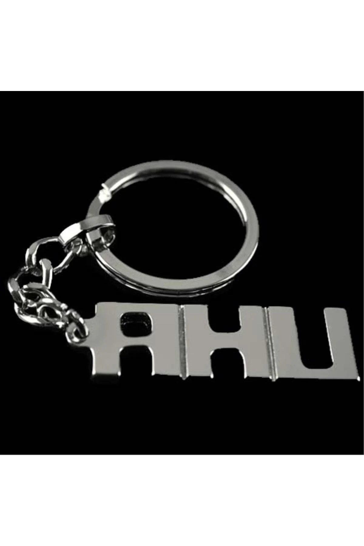 Ahu İsimli () Anahtarlık-Gümüş Rengi