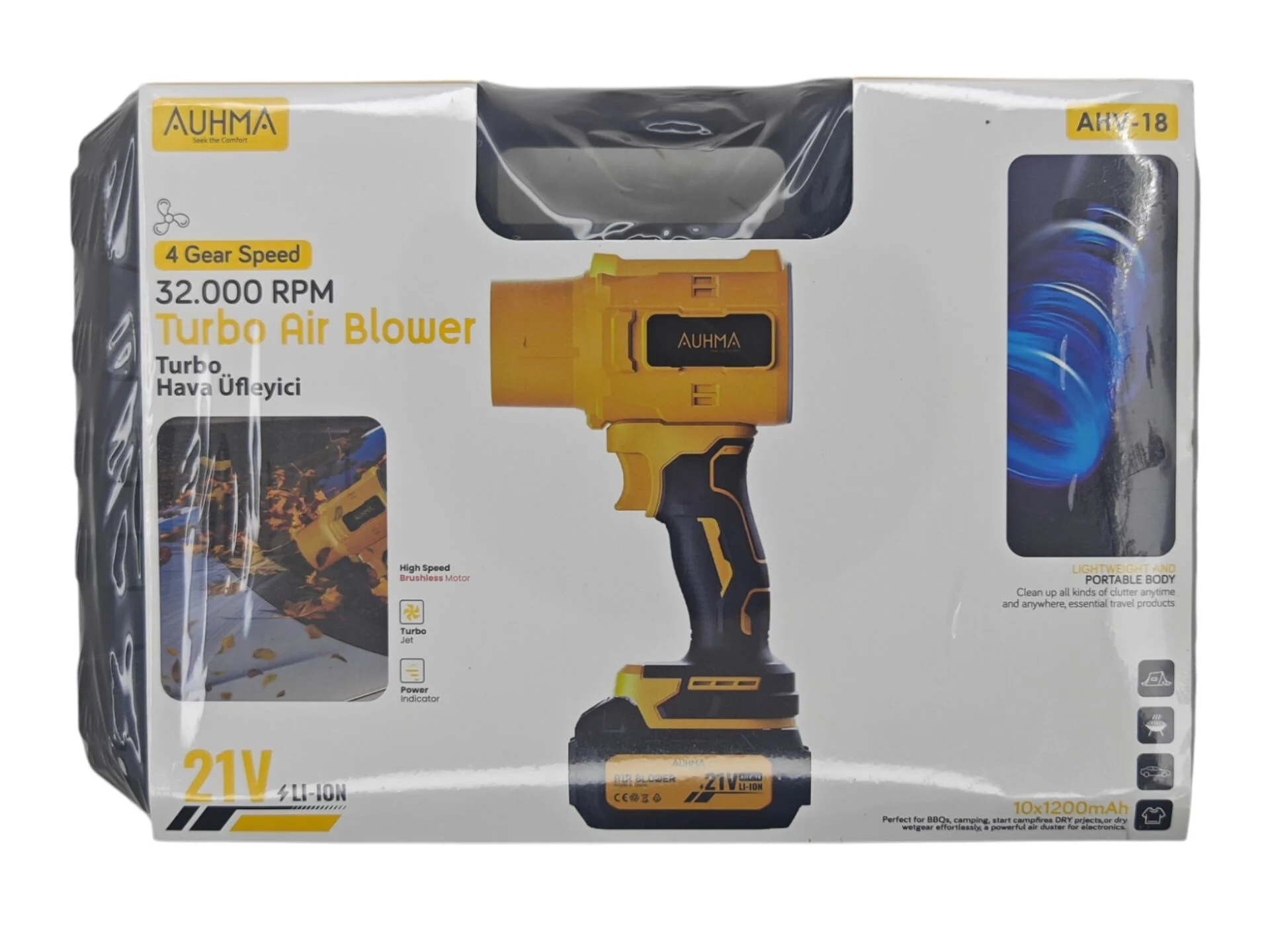 AHV-18   Auhma Turbo Fanlı Şarjlı Hava Üfleyici