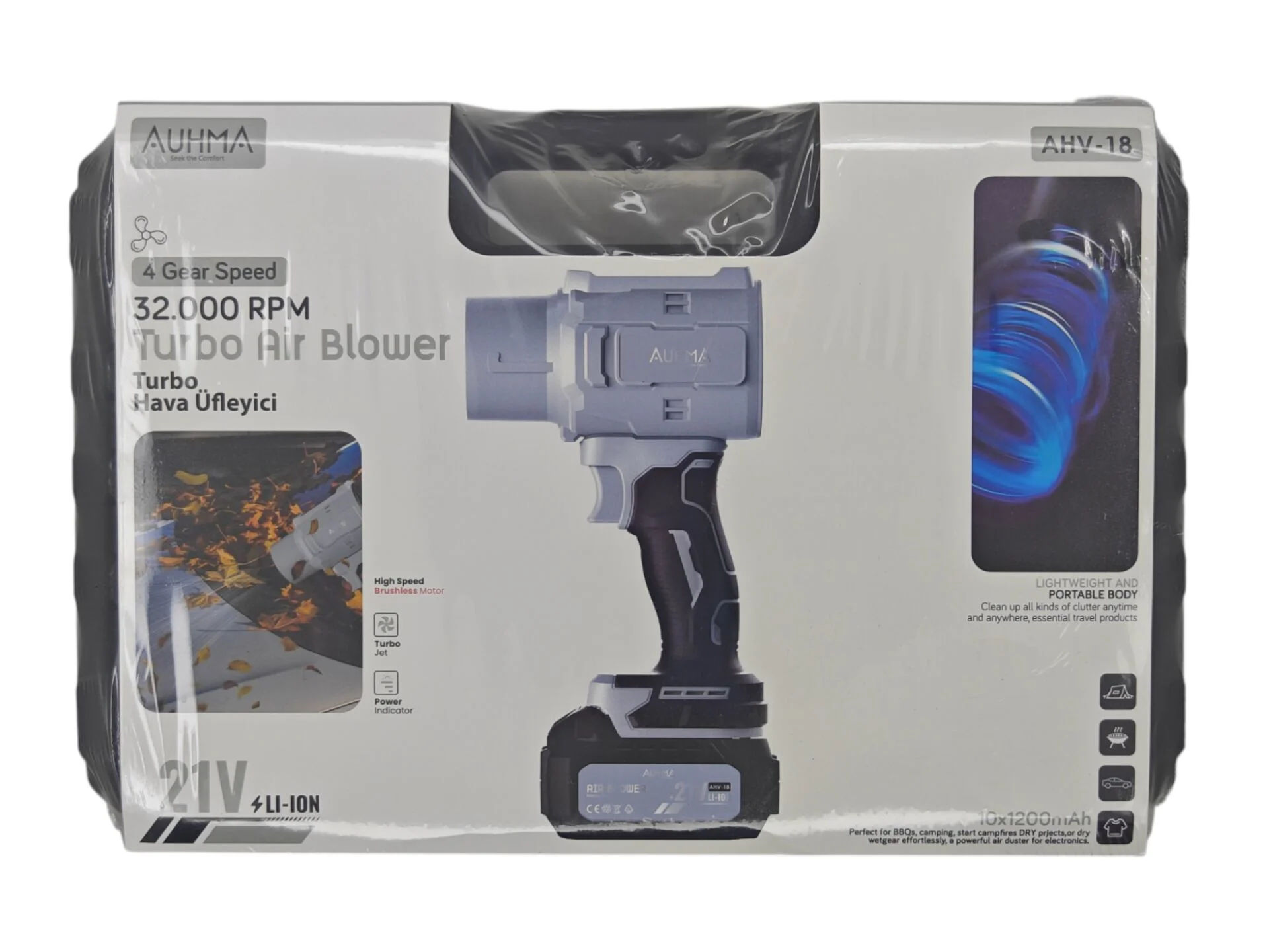 AHV-18   Auhma Turbo Fanlı Şarjlı Hava Üfleyici