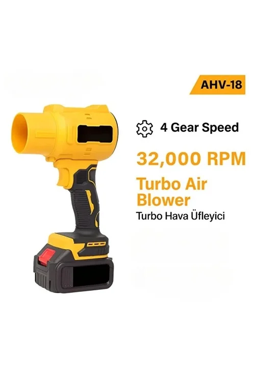 Ahv-18 Turbo Hava Üfleyici | 4 Kademe Hız | 21v 431w Kablosuz Blower | 32.000 Rpm’’ Fiyatı, Yorumları ve Özellikleri