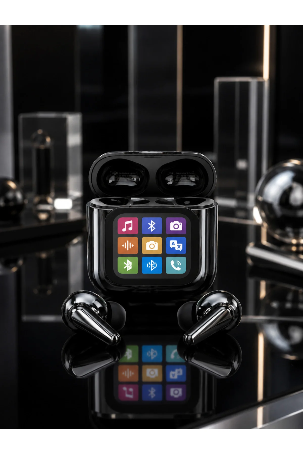 AI Destekli Dokunmatik Ekranlı Kablosuz Bluetooth Kulaklık
