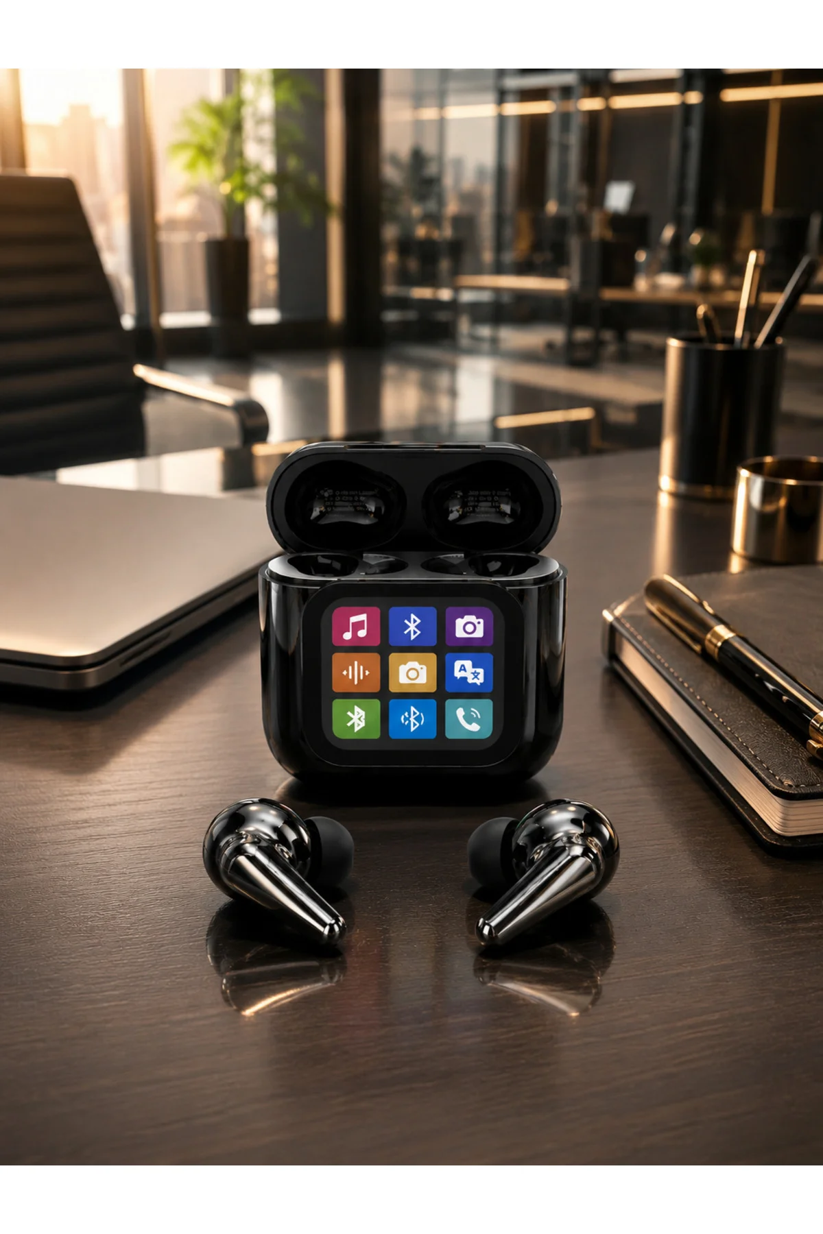 AI Destekli Dokunmatik Ekranlı Kablosuz Bluetooth Kulaklık