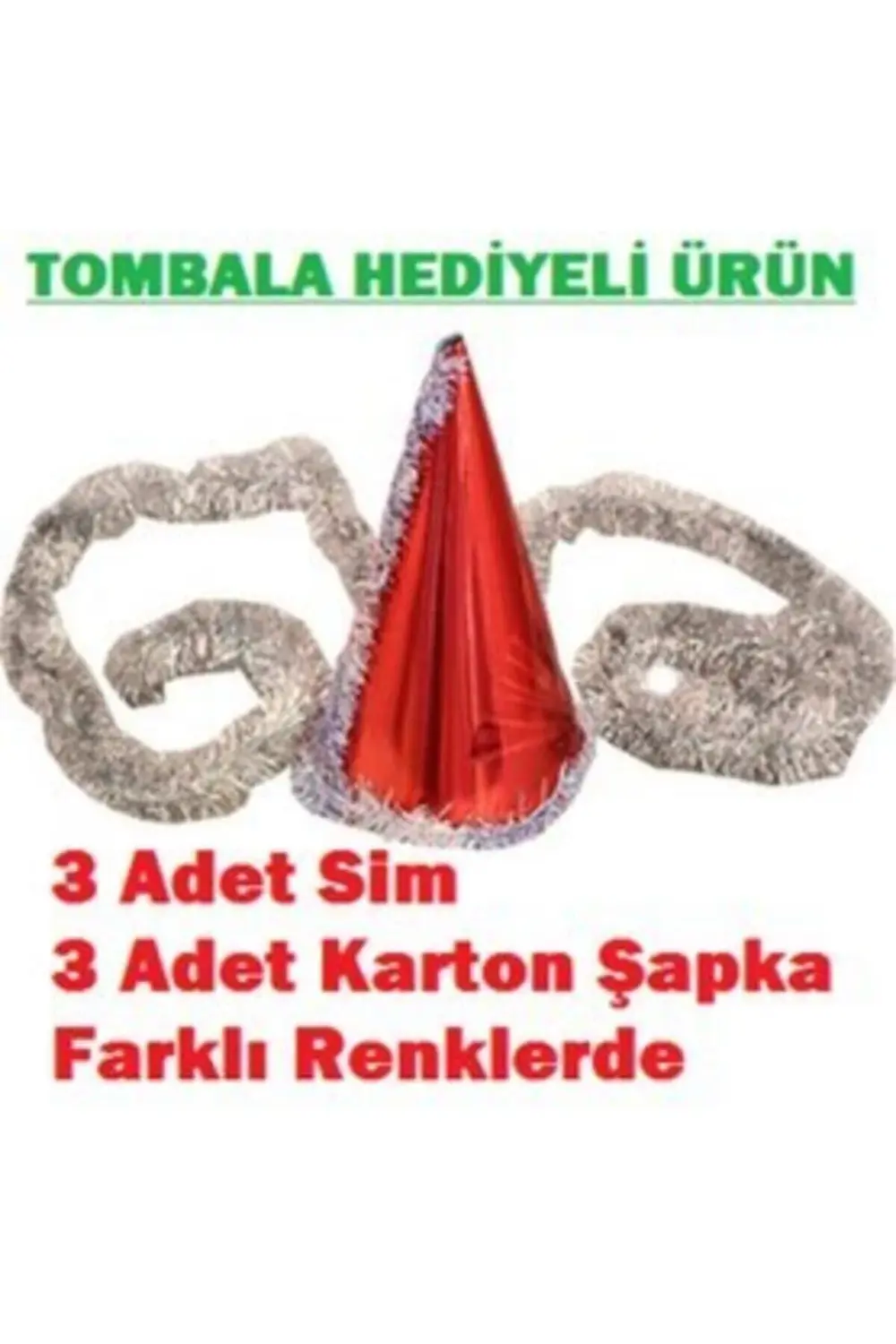 Aile Yılbaşı Sim Ve Karton Şapka Seti