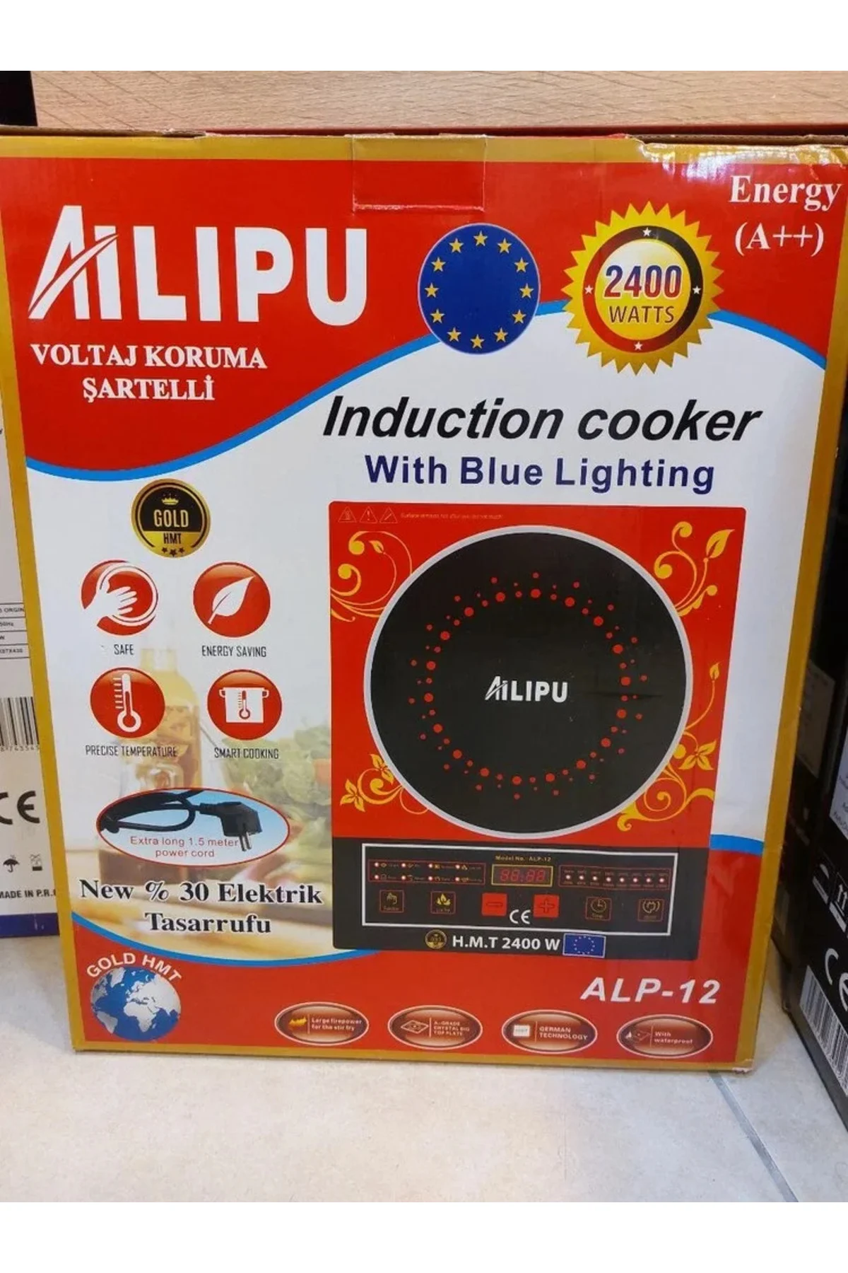 Ailipu Alp-12 Lazer Elektirikli Ocak Alipu Büyük Kart 2400 W Ailipu Alp-12 Lazer Elektirikli Ocak Alipu Büyük Kart 2400 W
