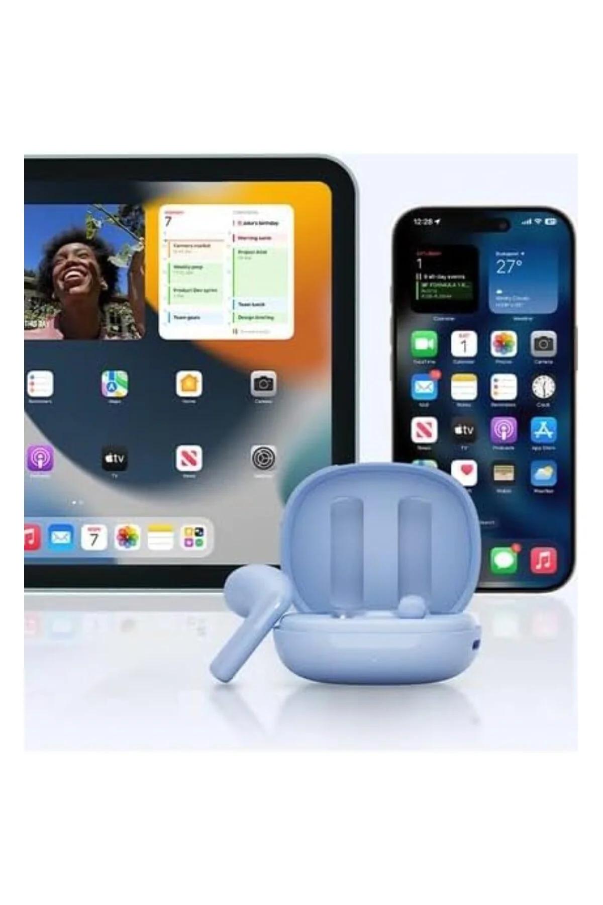 Ailybuds E20 ANC Bluetooth Kulaklık AI 6 Mikrofon IPX4 Beyaz