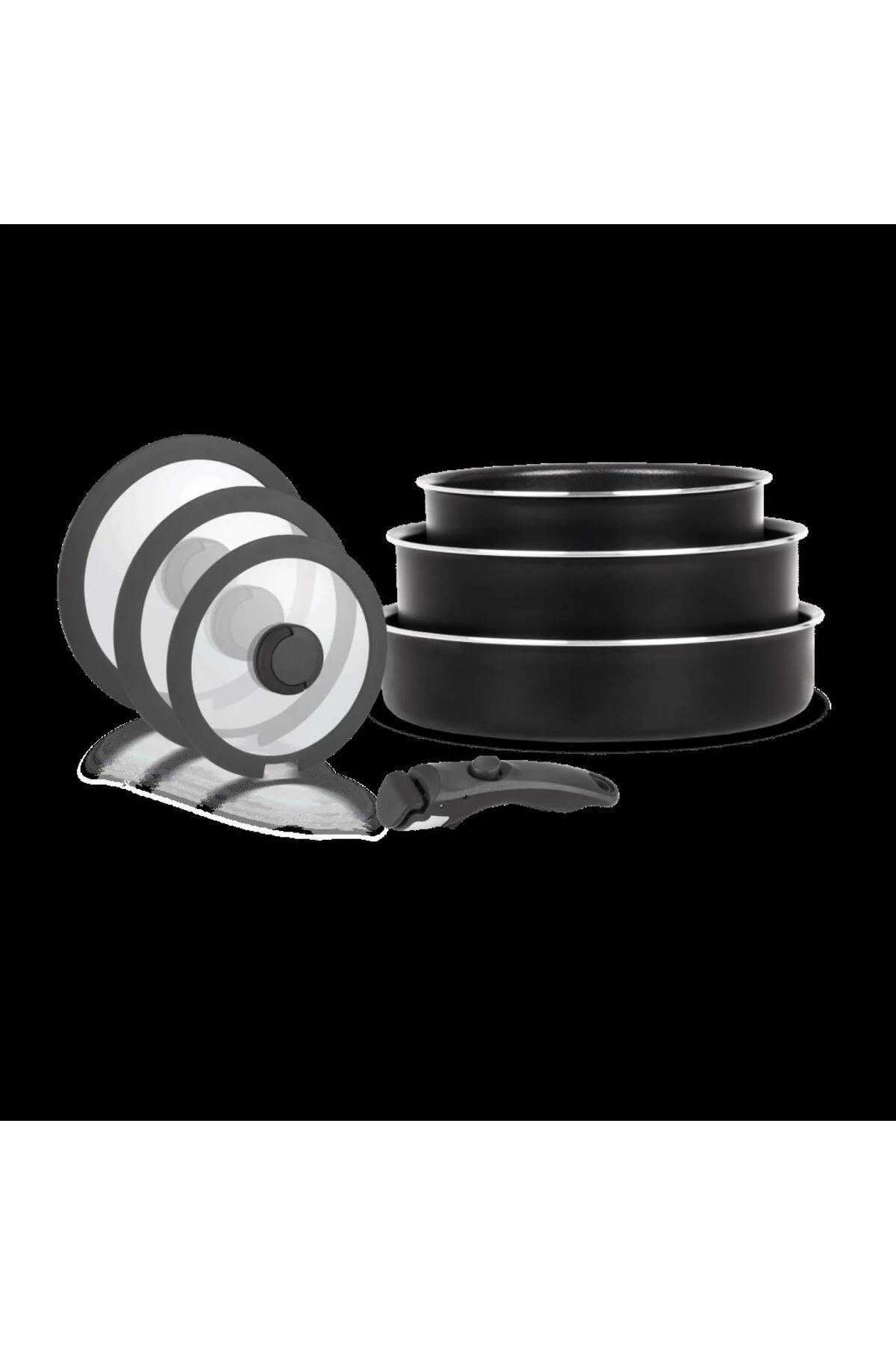 Aıo2252set7 All-ın-one Tıtanıum 7 Parça Sığ Tencere Seti