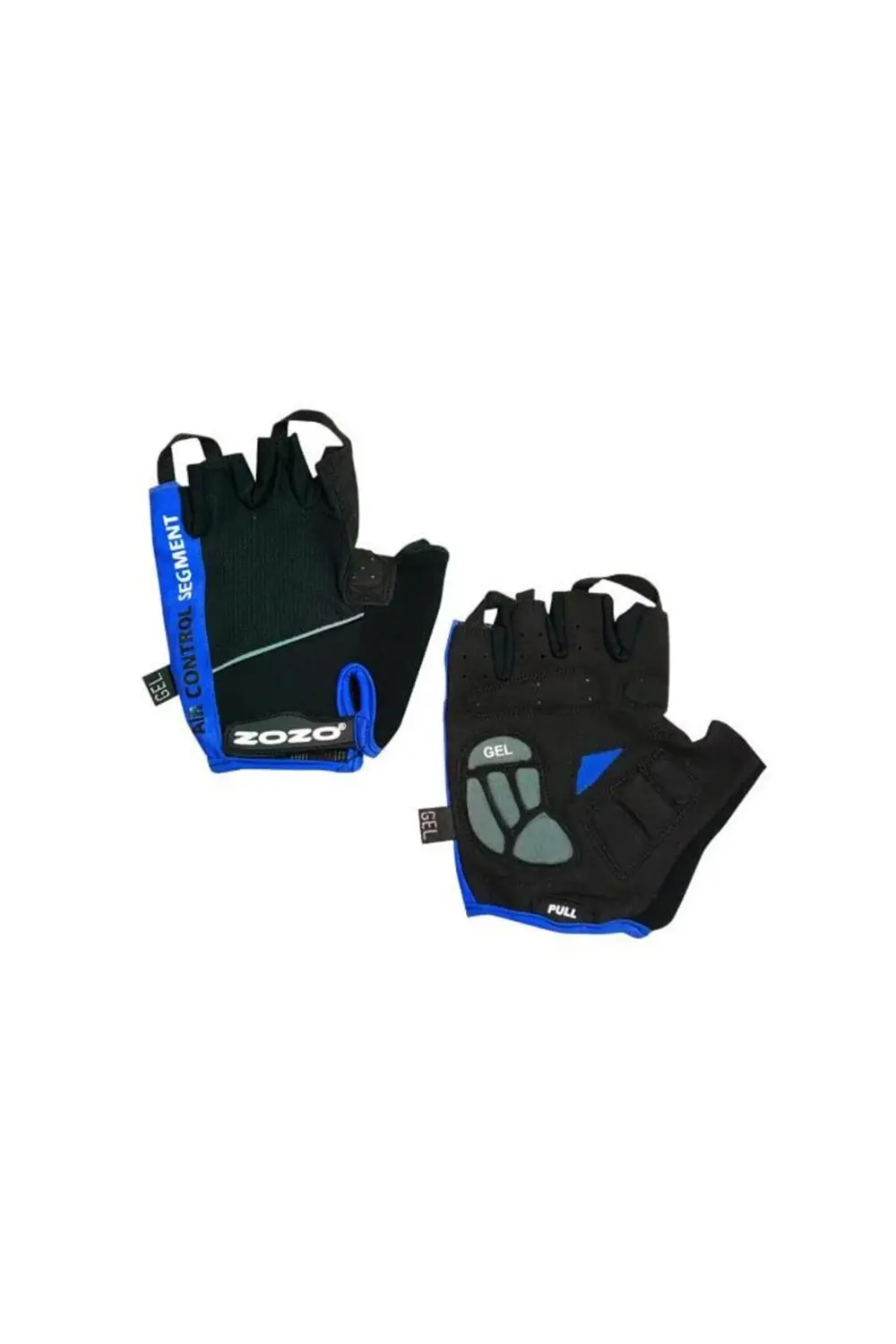 Air Control Reflektörlü Silikon Jelli Kısa Eldiven Mavi Siyah M