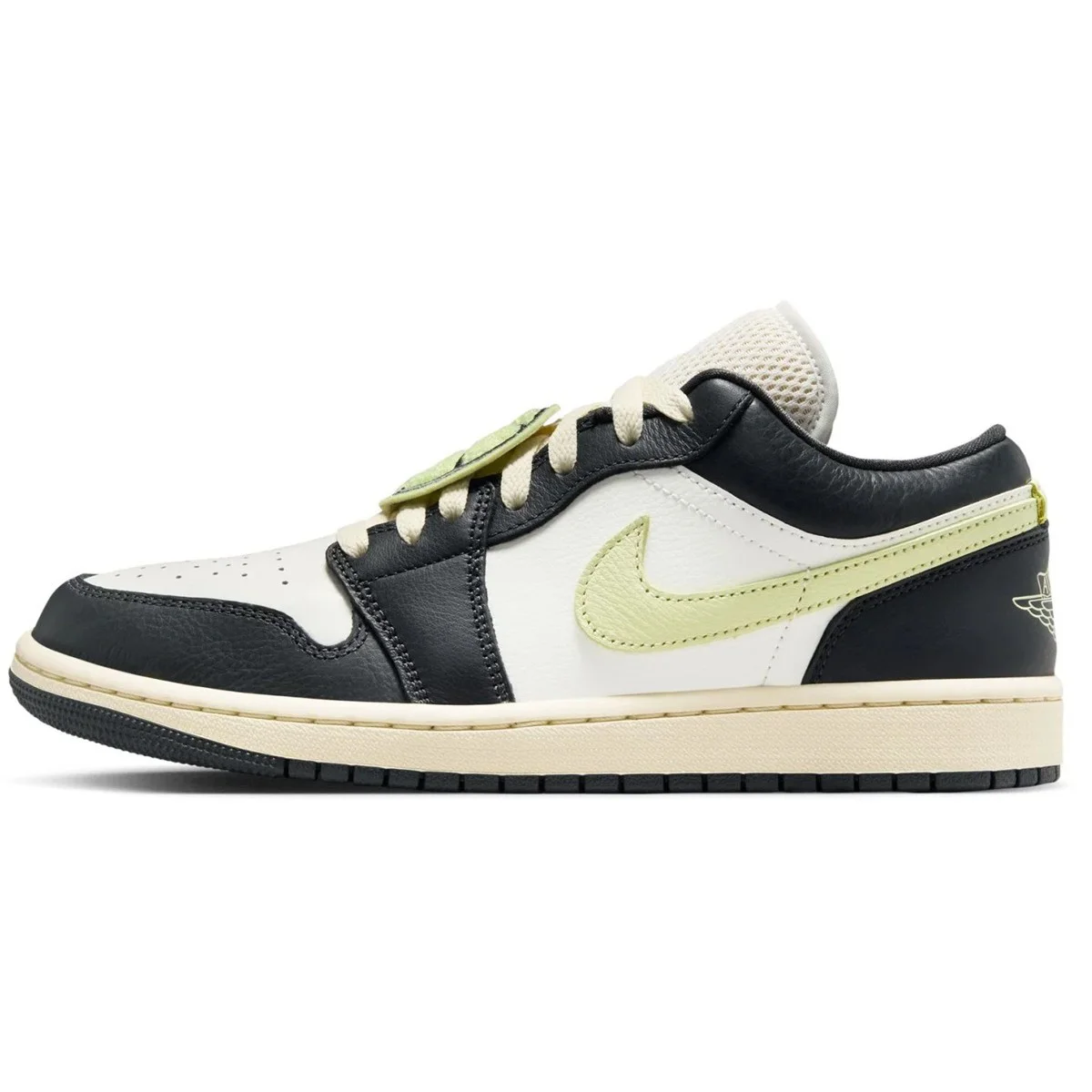 Air Jordan 1 Low 'Fall League' Special Edition Womens Sneaker Hakiki Deri Kadın Günlük Spor Ayakkabı Krem Antrasit