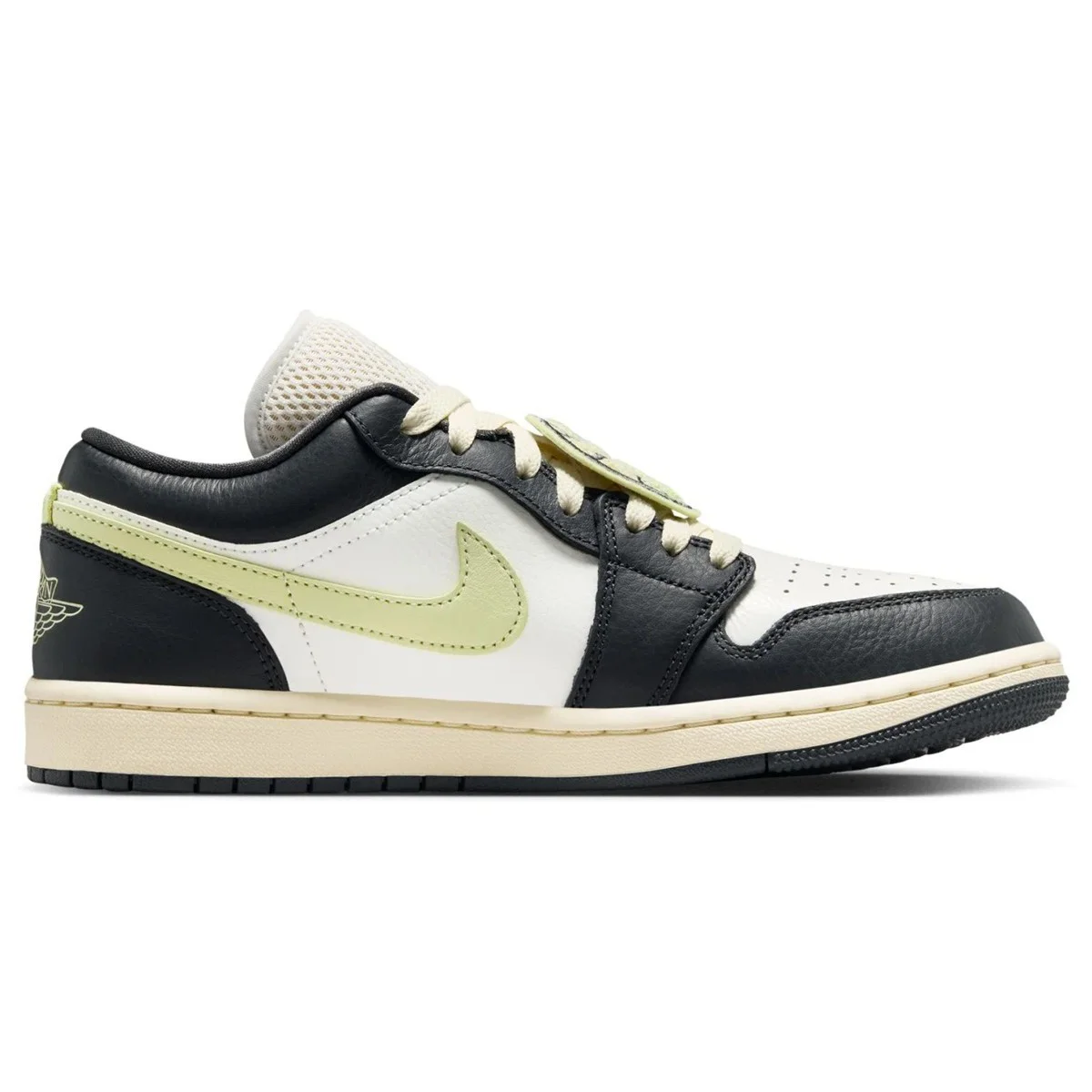 Air Jordan 1 Low 'Fall League' Special Edition Womens Sneaker Hakiki Deri Kadın Günlük Spor Ayakkabı Krem Antrasit
