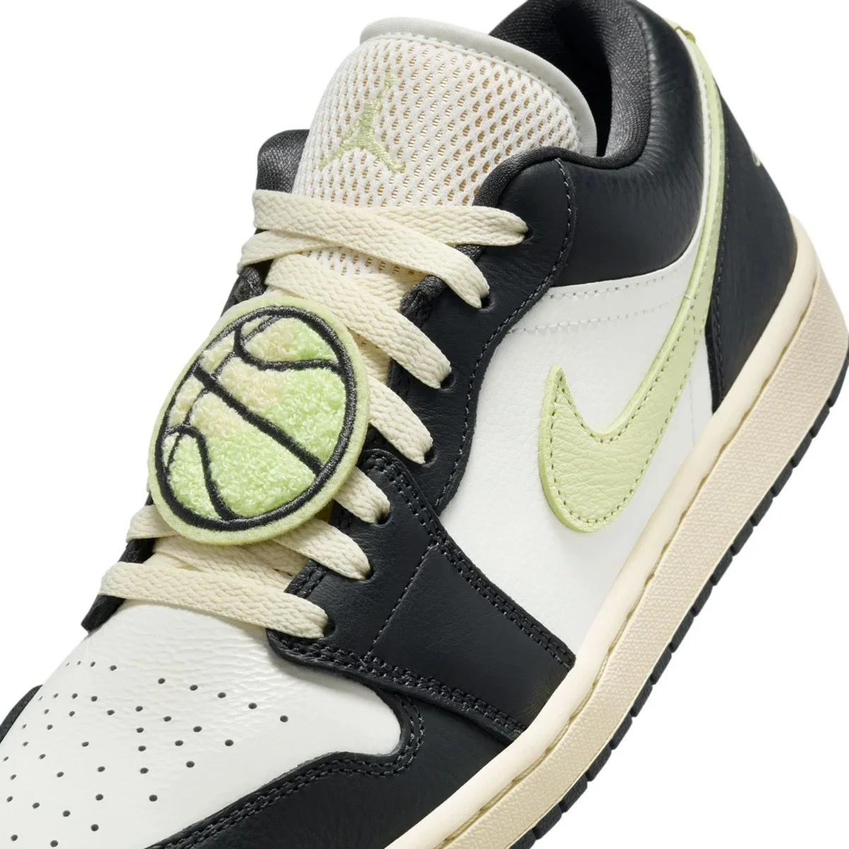 Air Jordan 1 Low 'Fall League' Special Edition Womens Sneaker Hakiki Deri Kadın Günlük Spor Ayakkabı Krem Antrasit