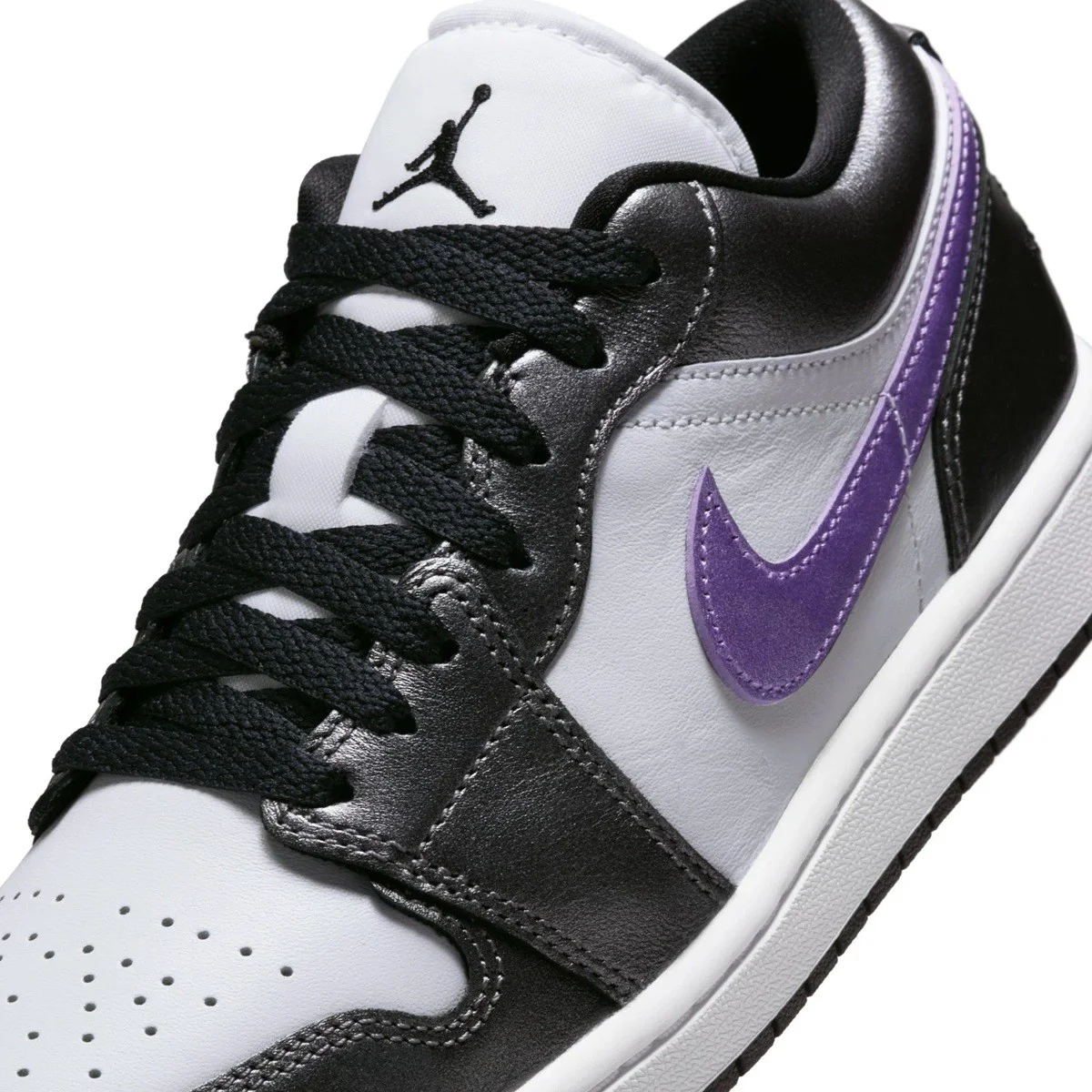 Air Jordan 1 Low Special Edition Womens Sneaker Hakiki Deri Kadın Günlük Spor Ayakkabı Beyaz Gri