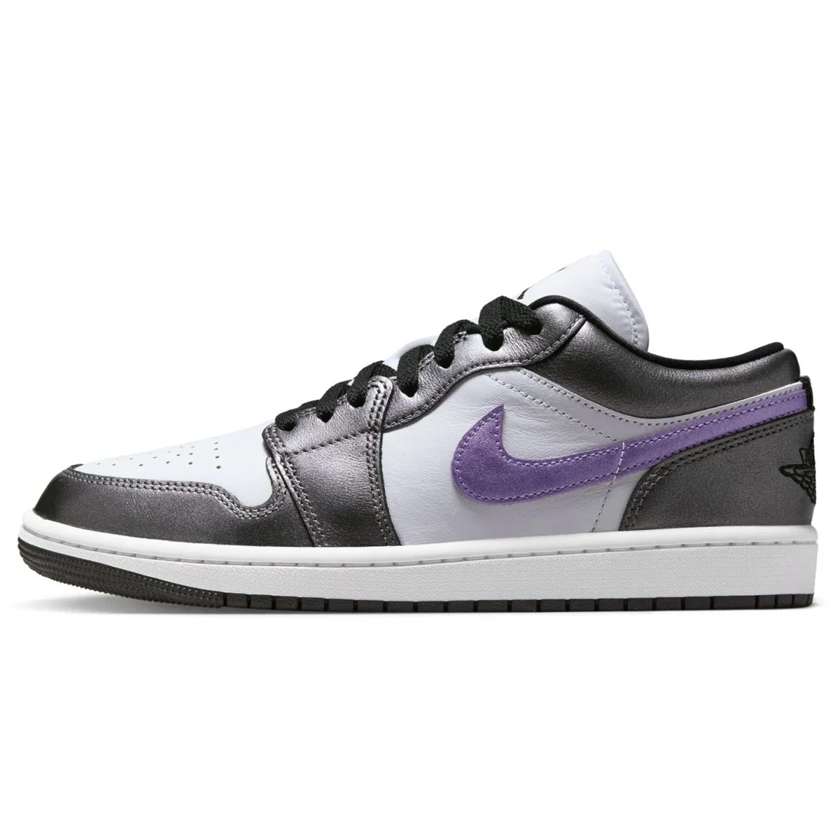 Air Jordan 1 Low Special Edition Womens Sneaker Hakiki Deri Kadın Günlük Spor Ayakkabı Beyaz Gri