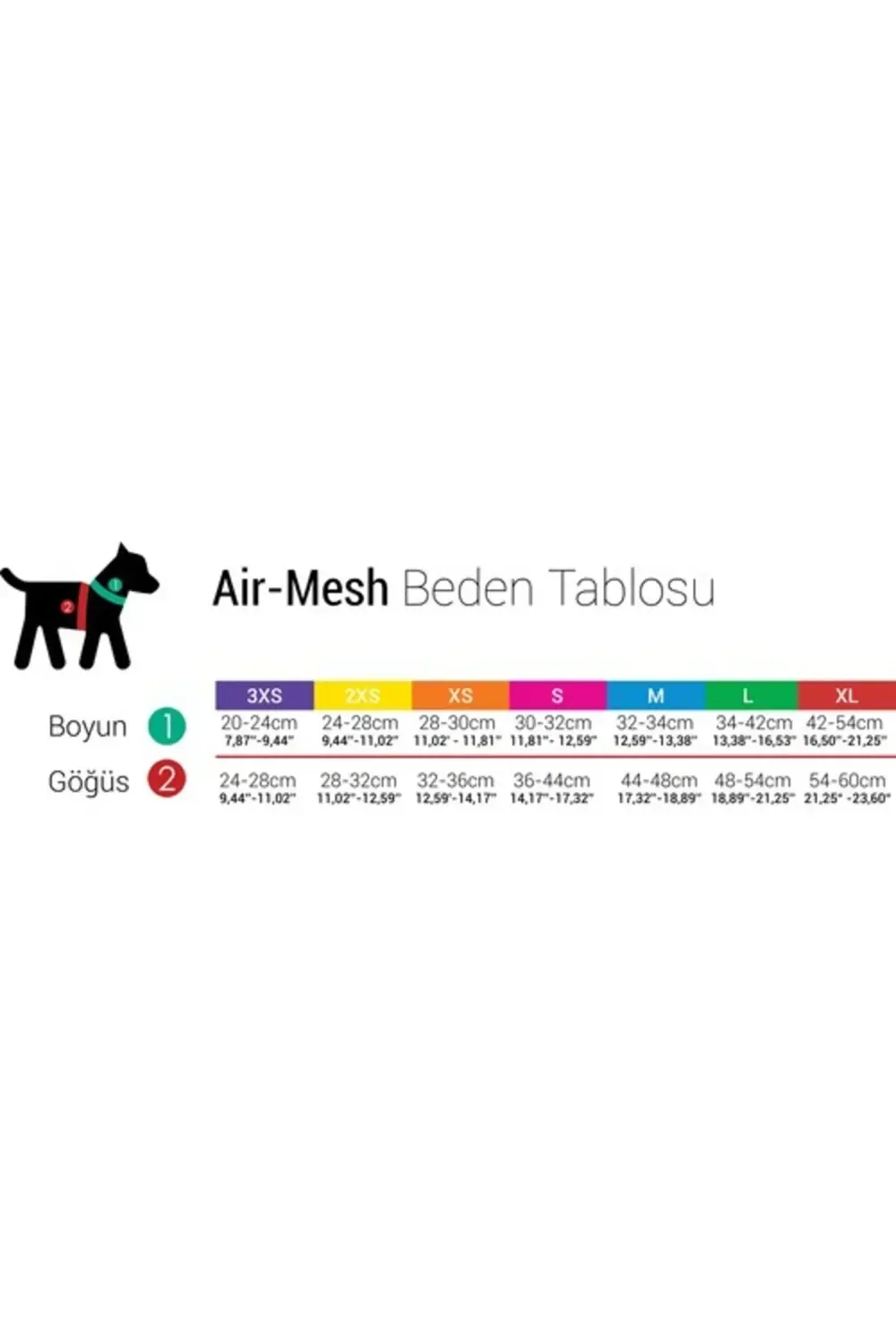 Air Mesh Köpek Göğüs Tasması (3xs) Neo Turuncu