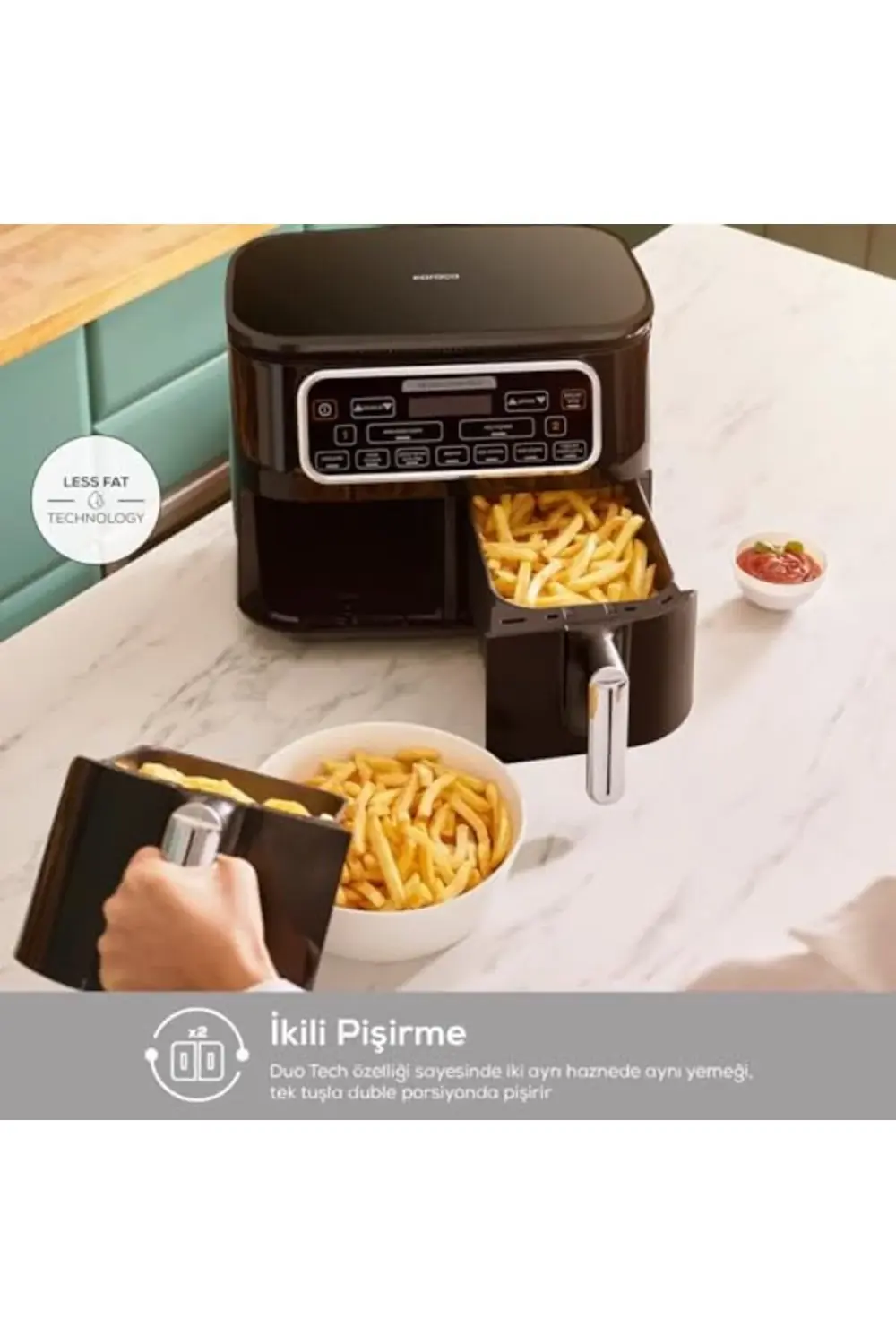 AIR PRO COOK DUO KÖZ XXXL 8 L AIRFRYER BEIGE 395519