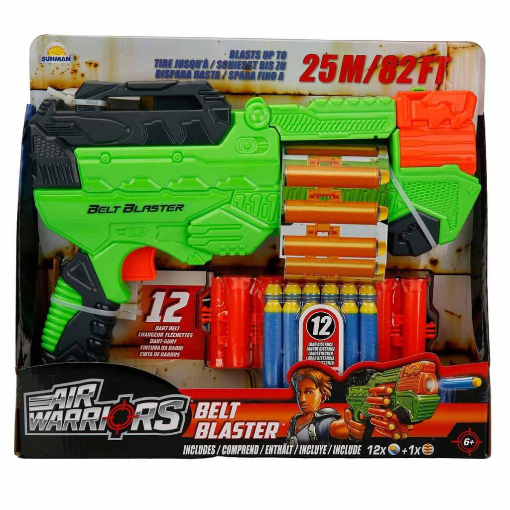 Air Warriors Belt Blaster Sünger Dart Atan Oyuncak Air Warriors Belt Blaster Sünger Dart Atan Oyuncak