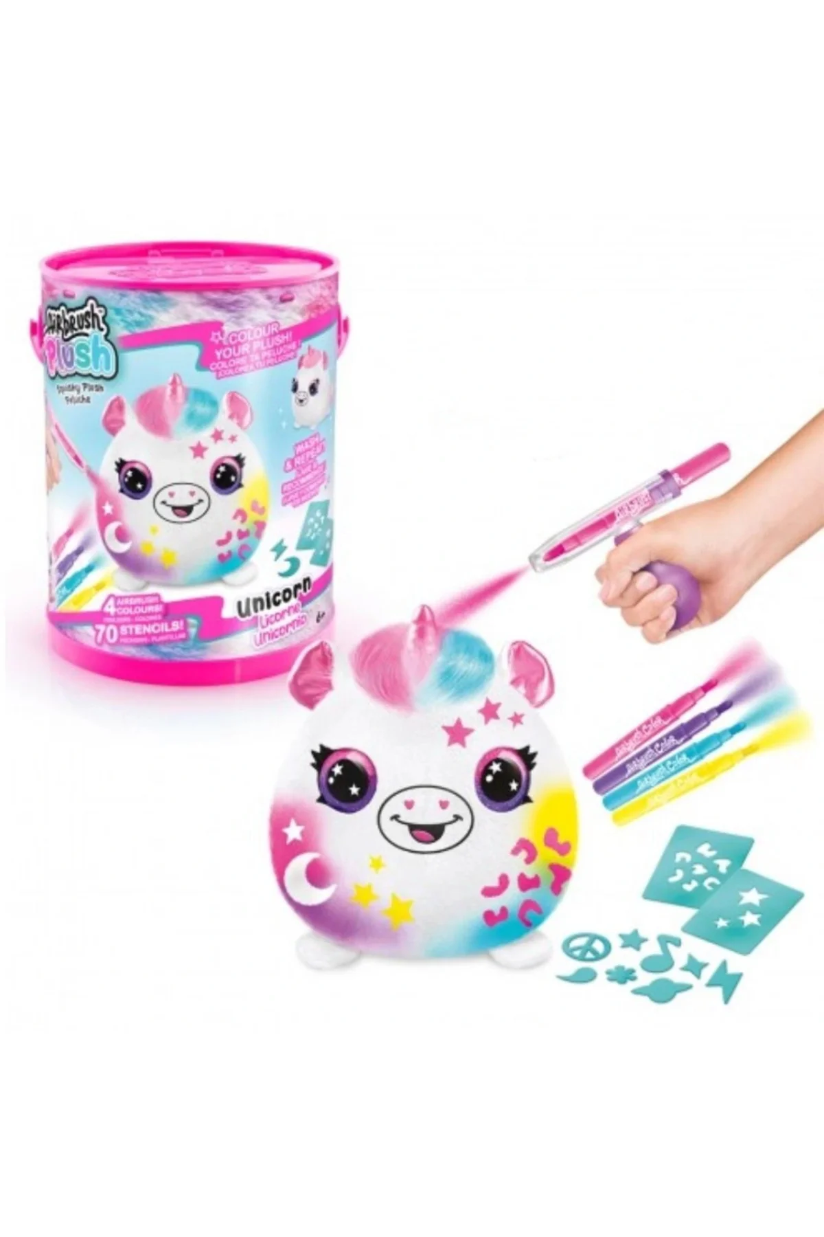 Airbrush Plush Peluş Squish Boya Kutusu Hobi Seti