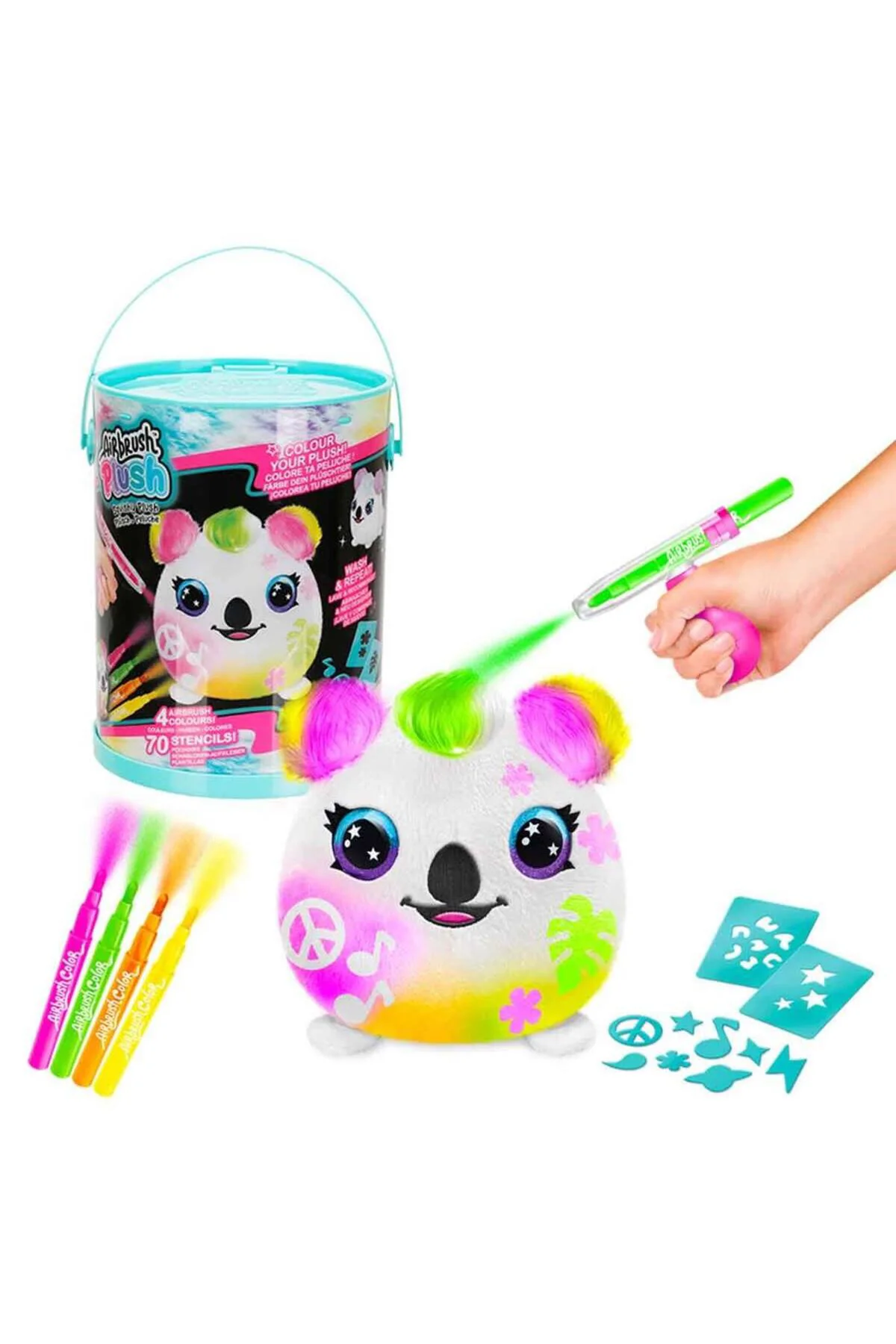 Airbrush Plush, White | One Size | Soft & Fun Toy | Perfect For K
