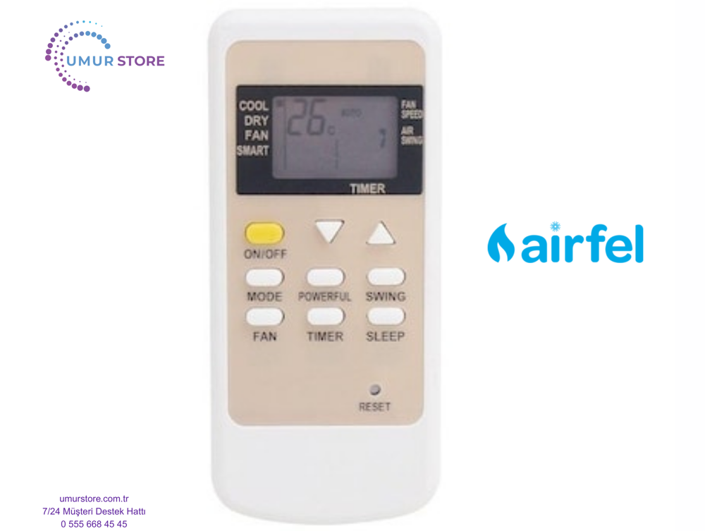 Airfel AP09-3101 Mobil Klima Kumandası Airfel AP09-3101 Mobil Klima Kumandası