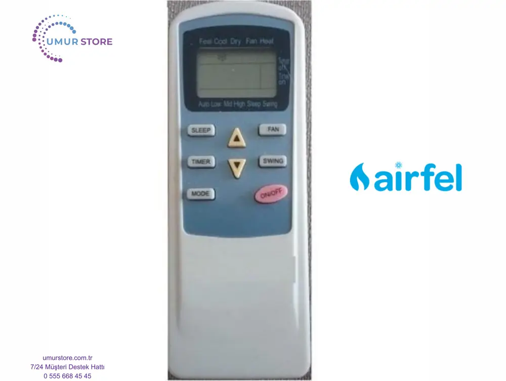 Airfel AS09-3002 S Klima Kumandası Airfel AS09-3002 S Klima Kumandası