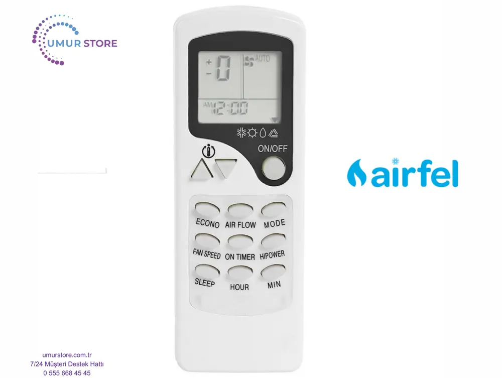 Airfel AS12-0502S Uyumlu Klima Kumandası
