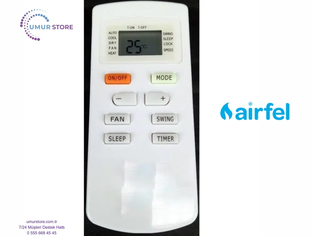 Airfel AS18-0925 Klima Kumandası