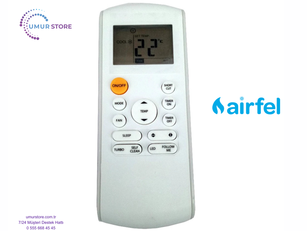 Airfel LTXN25U Uyumlu Klima Kumandası