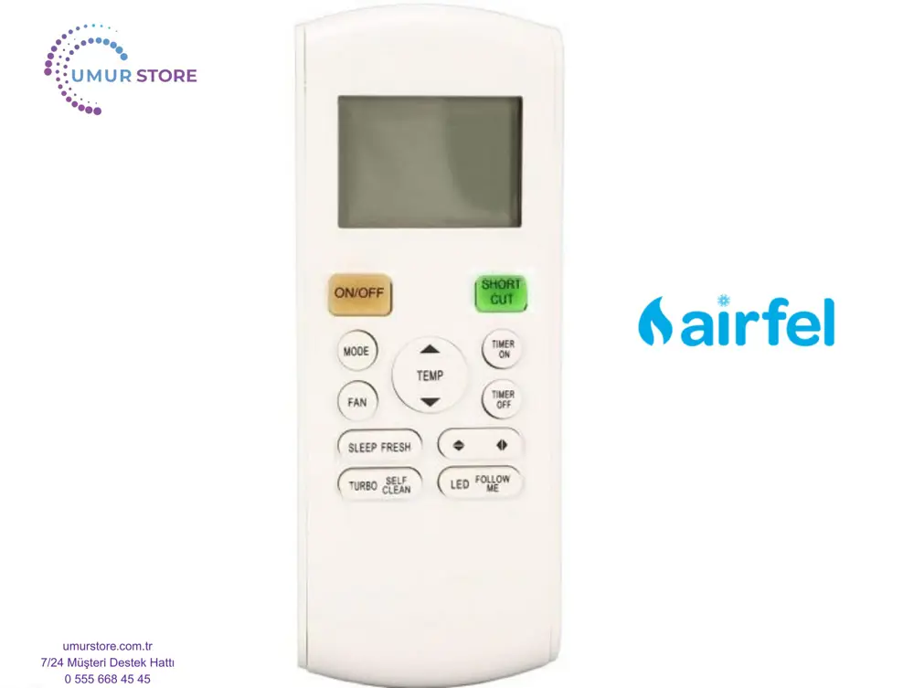 Airfel Ltxn25uv1b Uyumlu Klima Kumandası Airfel Ltxn25uv1b Uyumlu Klima Kumandası